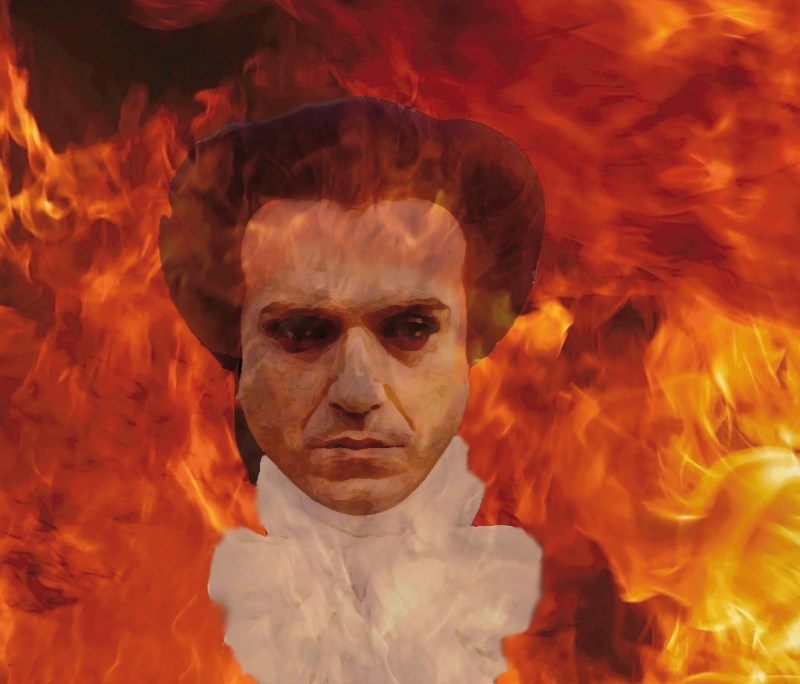 don giovanni con fiamme