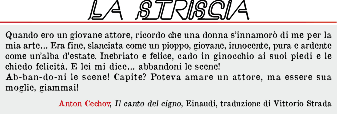 cechov striscia testata media