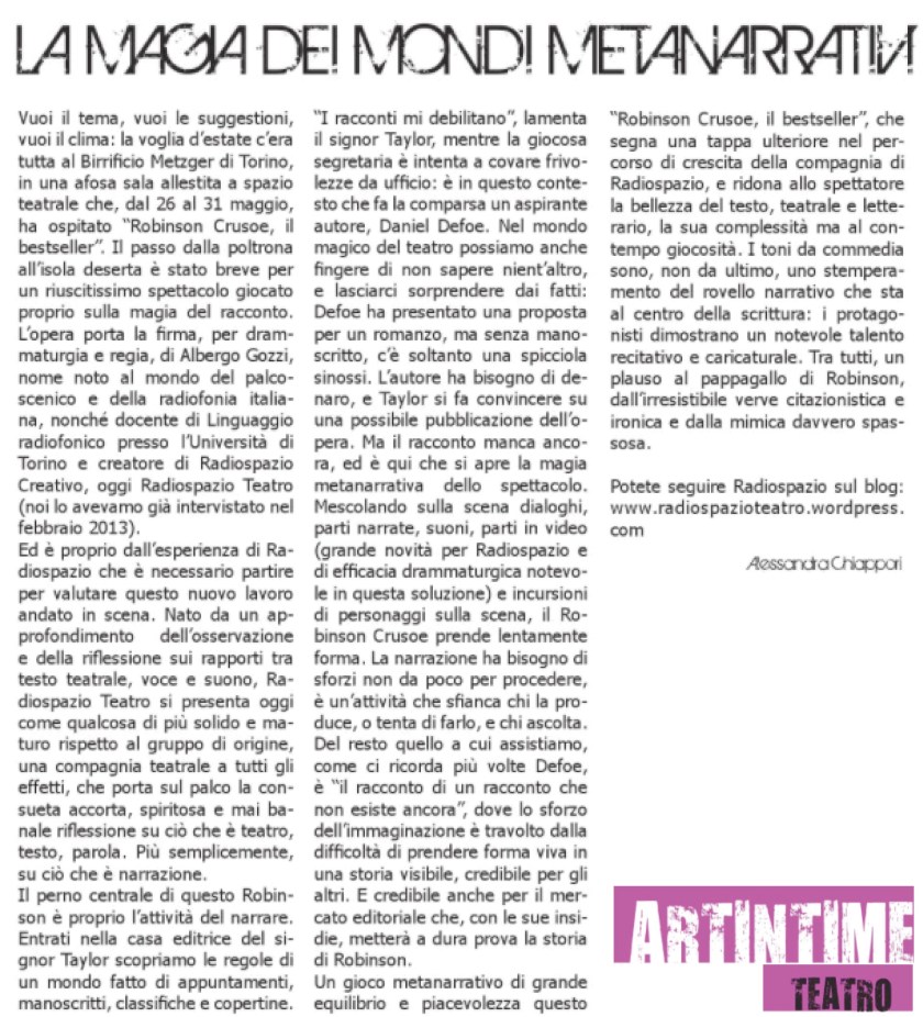 artintime articolo completo
